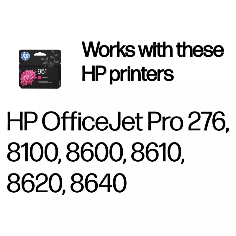 HP 951 originele magenta printerpatroon 8 ml (700 pagina's) voor Officejet Pro
