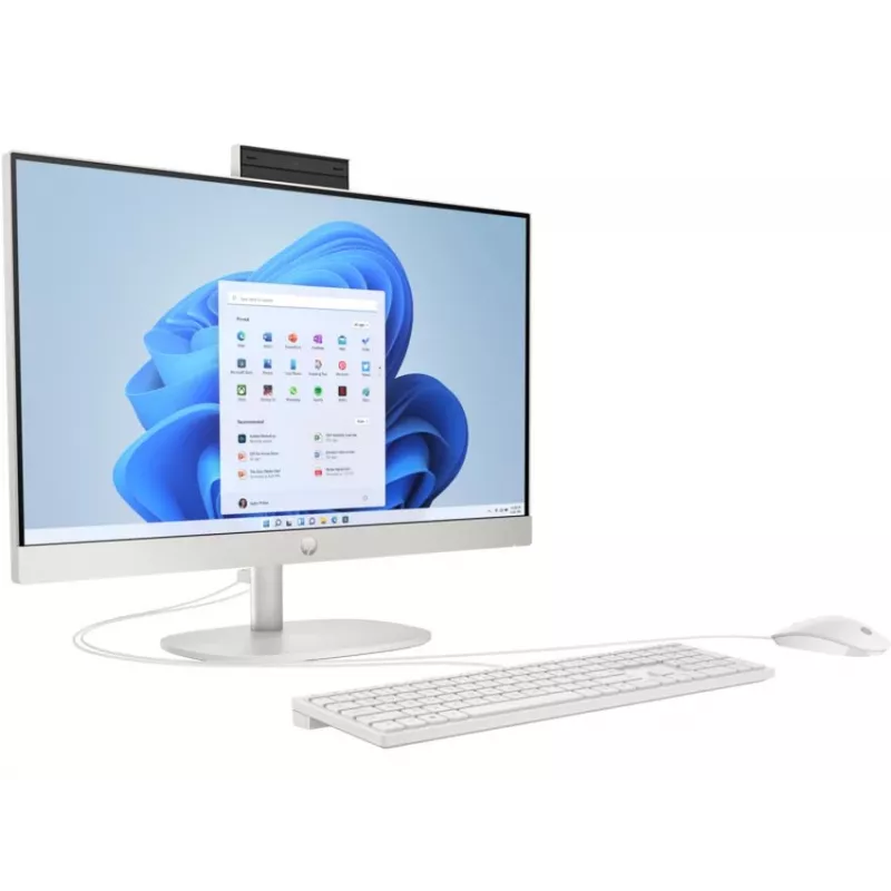 HP All-in-One 24-cr0009nf desktop-pc, Intel Core i5-1335U, 16 GB RAM, 512 GB SSD, 23,8 inch Full HD IPS scherm, Windows 11 Home, wit (refurbished)