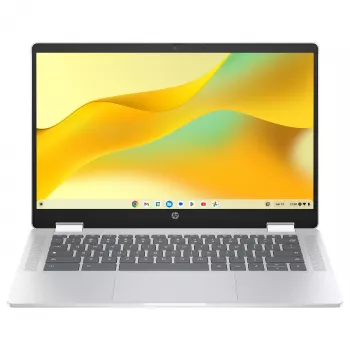 HP Chromebook x360 14b-cd0420ngx - 14 inch FHD IPS touchscreen convertible - Intel N200 - 8GB RAM - 128GB UFS - Chrome OS - zilver