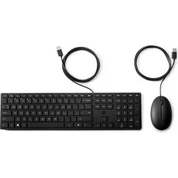 HP Desktop 320MK toetsenbord- en muisset AZERTY USB bedraad zwart