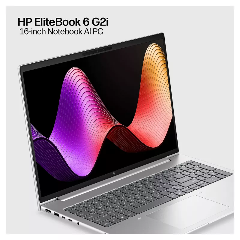 HP EliteBook 6 G2i 16 inch WUXGA Intel Core 5 320 16GB RAM 512GB SSD Windows 11 Pro zilver notebook