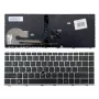 HP EliteBook 840 G5 / 846 G5 / 745 G5 vervangend toetsenbord - zilver, verlicht, US-Engelse layout