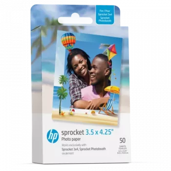 HP Fotopapier 3,5x4,25 voor HP Sprocket 3x4 50 vel