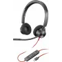 HP Poly Blackwire 3320-M USB-C bedrade headset met hoofdbandmicrofoon, ruisonderdrukking, zwart