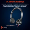 HP Poly Blackwire 3325 stereo Microsoft Teams gecertificeerde USB-C headset +3,5mm jack +USB-C/A adapter