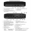 HP Renewed Grade A EliteDesk 800 G6 desktop mini-pc Intel Core i5-10500T 8GB RAM 256GB SSD Windows 11 Pro