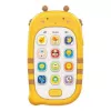 Huanger HE0536 speelgoedtelefoon met opnamefunctie (geel)