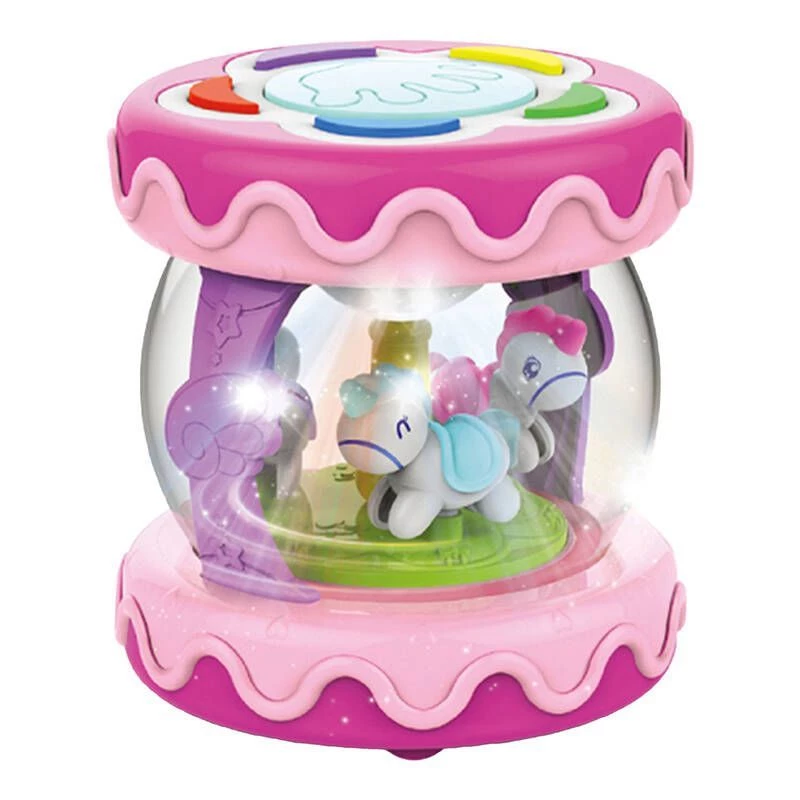 Huanger HE0702 speelgoed-drumstel - veelkleurig, interactief leerspeelgoed voor baby's vanaf 6 maanden