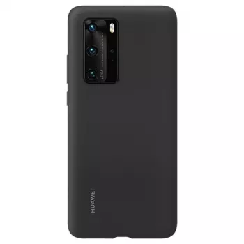 Huawei P40 silicone hoesje zwart