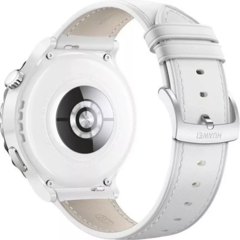 Huawei Watch GT 3 Pro 43mm leren band wit