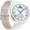 Huawei Watch GT 3 Pro 43mm leren band wit