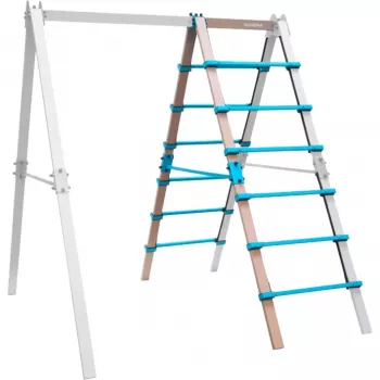 HUDORA schommel Vario - uitbreidingsmodule ladder V beige/turquoise