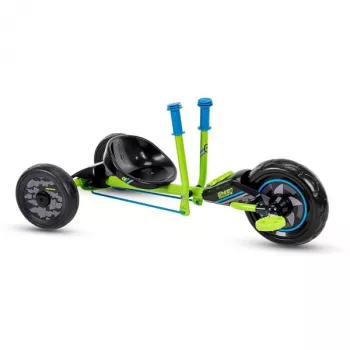 Huffy Green Machine Mini drift trike voor kinderen (3-5 jaar), pedaalbediend, groen/zwart, 10-inch voorwiel