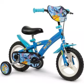 Huffy STITCH 12 kinderfiets – blauw, 12-inch wielen, stalen frame, zijwieltjes, verstelbaar zadel en stuur