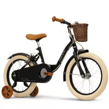 Huffy Vintage 16 kinderfiets – glanzend zwart (21255W)