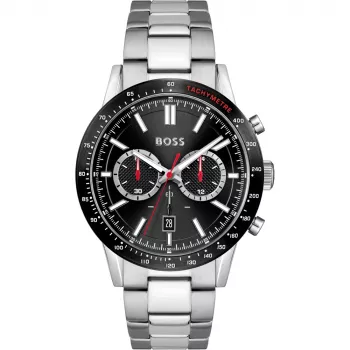 HUGO BOSS Heren Velocity Chronograaf horloge 1513922 44mm RVS Blauwe wijzerplaat