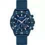 HUGO BOSS herenhorloge 1513919 46 mm roestvrijstalen behuizing zwarte siliconen band chronograaf quartz