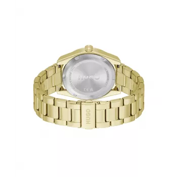 HUGO MAN 1530354 42mm Quartz-chronograaf horloge Zwart siliconen