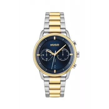HUGO MAN horloge 1530235 44mm zwart siliconen