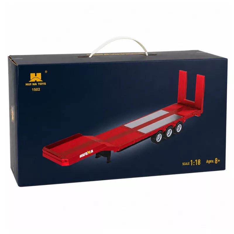 Huina 1:18 dieplader oplegger voor Scania 770S RC truck - rood