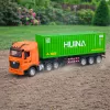 HUINA 1:18 RC afstandsbediening vrachtwagen met container, licht en geluid
