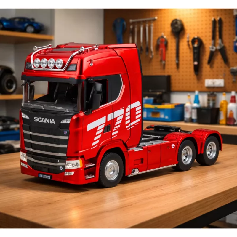 Huina 1501 Scania Afstandsbediening Vrachtwagen, Rood, 1:18