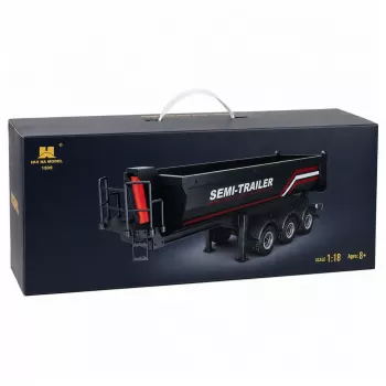 HUINA 32332 RC metalen kiepoplegger schaal 1:18 zwart