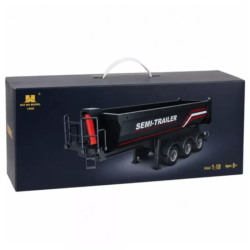 HUINA 32332 RC metalen kiepoplegger schaal 1:18 zwart