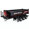 HUINA 32332 RC metalen kiepoplegger schaal 1:18 zwart