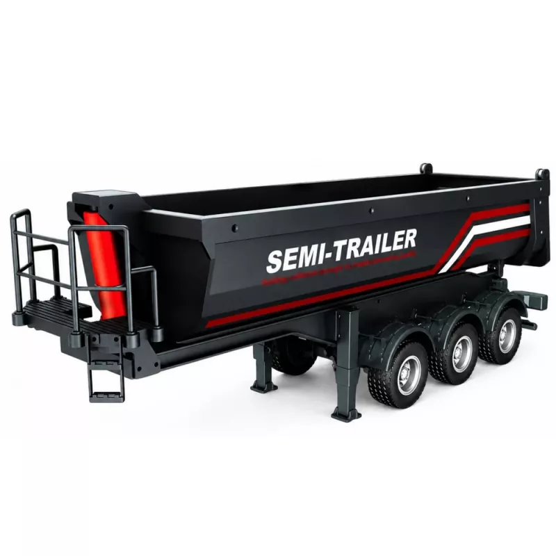 HUINA 32332 RC metalen kiepoplegger schaal 1:18 zwart