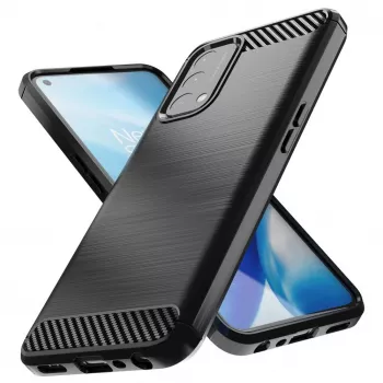 Hurtel carbon hoes flexibele cover voor OnePlus Nord N200 5G zwart