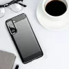 Hurtel Carbon Case flexibele hoes voor Samsung Galaxy S21 FE zwart