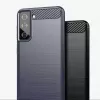 Hurtel Carbon Case flexibele hoes voor Samsung Galaxy S21 FE zwart
