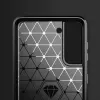 Hurtel Carbon Case flexibele hoes voor Samsung Galaxy S21 FE zwart