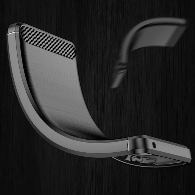 Hurtel Carbon Case Flexible Cover Sleeve voor Samsung Galaxy A53 5G Zwart