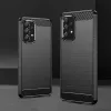 Hurtel Carbon Case Flexible Cover Sleeve voor Samsung Galaxy A53 5G Zwart
