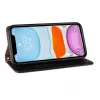 Hurtel Magnet Strap Case voor iPhone 13 Mini - Wallet Cover met Mini Lanyard hanger - zwart