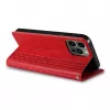 Hurtel Magnet Strap Case voor iPhone 13 Pro Max - wallet folio met afneembare lanyard en hanger - rood