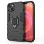 Hurtel Ring Armor Case voor iPhone 14 Plus, Gepantserd Hoesje met Magnetische Houder, Ring, Zwart
