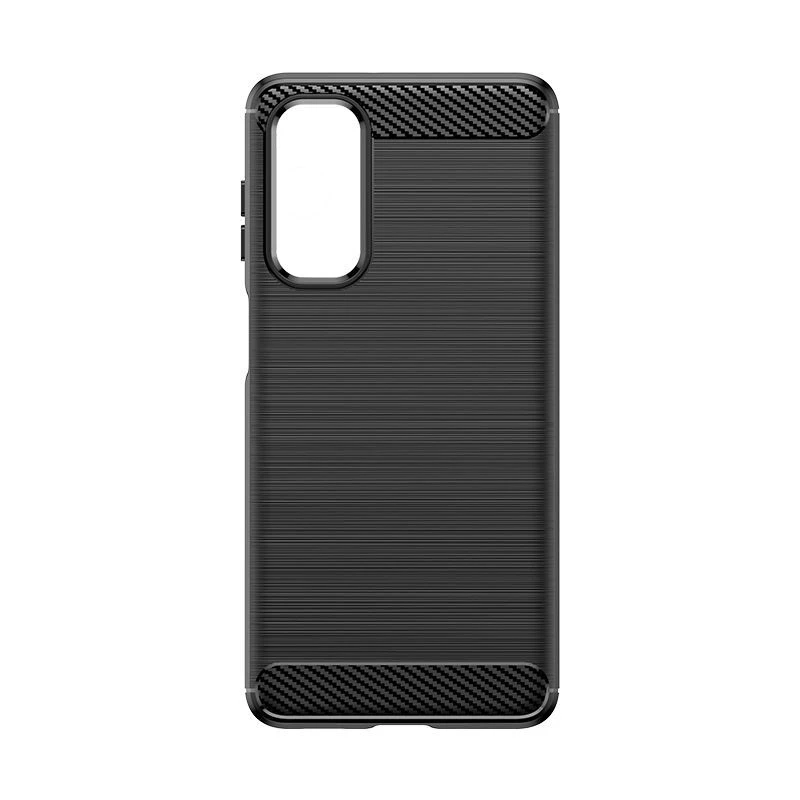 Hurtel siliconen carbon case voor Nokia C12 / C12 Pro / C12 Plus - zwart