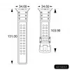 Hurtel Strap Triple Protection voor Apple Watch 42/44/45/49 mm armband - transparant