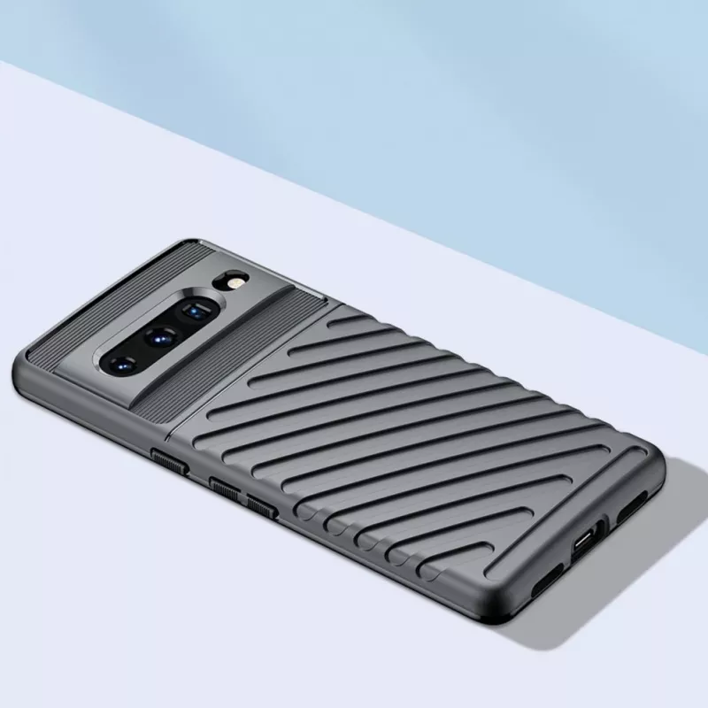 Hurtel Thunder Case Flexible Armored Cover voor Google Pixel 7 Pro Zwart