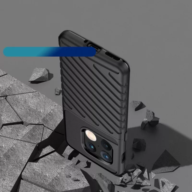 Hurtel Thunder Case flexibele gepantserde cover voor OnePlus 10 Pro zwart