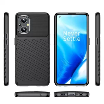Hurtel Thunder Case flexibele gepantserde cover voor OnePlus Nord N20 5G zwart
