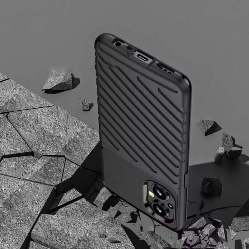 Hurtel Thunder Case flexibele gepantserde cover voor OnePlus Nord N20 5G zwart