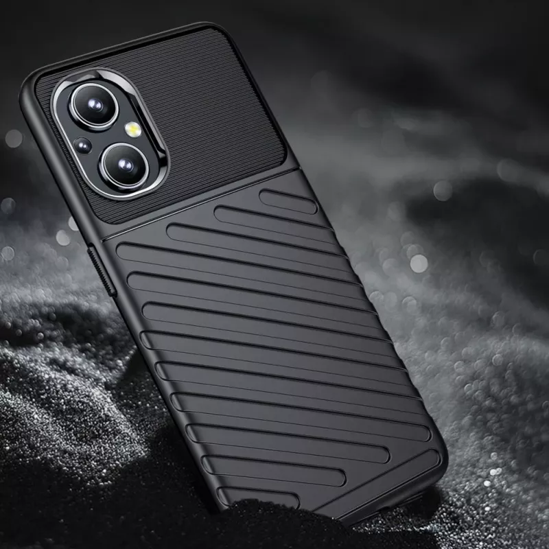 Hurtel Thunder Case flexibele gepantserde cover voor OnePlus Nord N20 5G zwart
