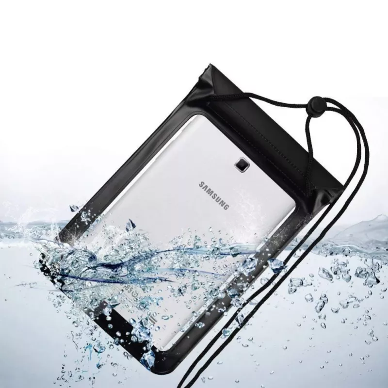 Hurtel Universeel Waterdicht Hoesje voor Telefoon / Tablet tot 8 inch Zwart