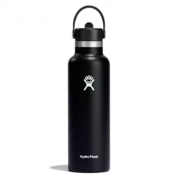 Hydro Flask Standard Mouth Flex Straw Cap waterfles 21 oz (620 ml) zwart