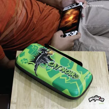 Hyperkin M07541-MTCN harde schaal, groen, veelkleurig, PEVA, voor Nintendo Switch Lite, schokbestendig, waterafstotend, draagtas