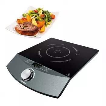 Hyundai IND133 draagbare inductiekookplaat 2000W 1 zone touchbediening zwart